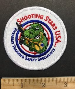 Shooting Stars USA Logo Embroidered Iron On Patch
